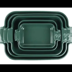 Plat à Four Rectangulaire en Céramique Appolia 40 cm Vert Forêt Peugeot