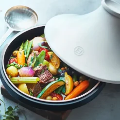 Plat à Tajine en céramique 27,5 cm Blanc Ardoise Delight Emile Henry