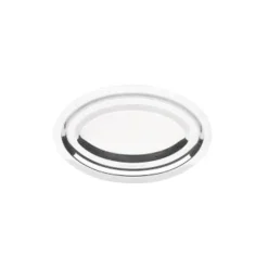 Plat Inox Ovale 34 x 23 cm