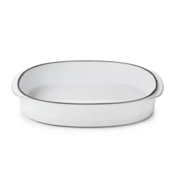 Plat Oblong Blanc Cumulus 34 x 25 cm Caractère Culinaire Revol