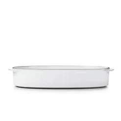 Plat Oblong Blanc Cumulus 34 x 25 cm Caractère Culinaire Revol