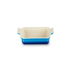 Plat Rectangulaire Héritage en Céramique 32 cm Azur Le Creuset Tradition