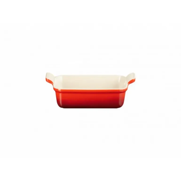 Plat Rectangulaire Héritage en Céramique 19 cm Cerise Le Creuset Tradition