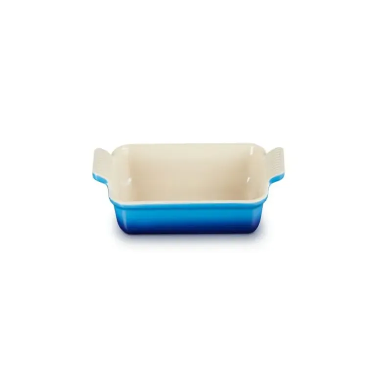 Plat Rectangulaire Héritage en Céramique 26 cm Azur Le Creuset Tradition