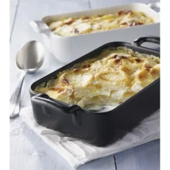 Plat Rectangulaire Noir 19x13 cm Belle Cuisine Revol