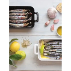 Plat Rectangulaire Noir 30x22 cm Belle Cuisine Revol