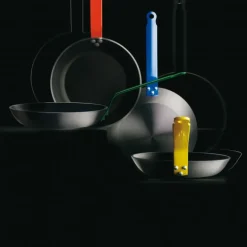 Poêle Antiadhésive ø32 cm HACCP Rouge Choc Resto Induction De Buyer