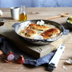 Poêle Lyonnaise Mutine Ø 28 cm Inox Amovible Cristel