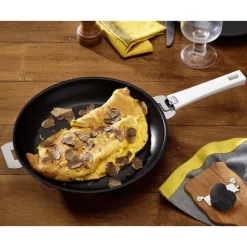 Poêle Mutine Ø 24 cm Manche Amovible Anti-Adhésive Inox Cristel