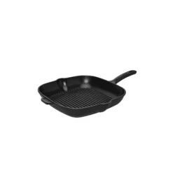 Poêle-gril en Fonte carré 20 cm Noir Mat Chasseur