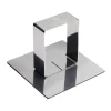 Poussoir Carré inox 58 x 58 mm