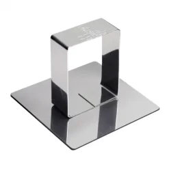 Poussoir Carré inox 58 x 58 mm