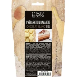 Préparation Bavarois Gel Chocolat Blanc 100 g Patisdécor