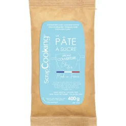 Pâte à Sucre Bleu Ciel Spéciale Couverture 400g Scrapcooking