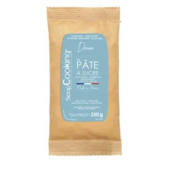 Pâte à Sucre Bleu Denim Colorant Naturel 250 g Scrapcooking