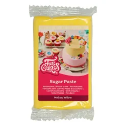 Pâte à Sucre Jaune 250g Funcakes
