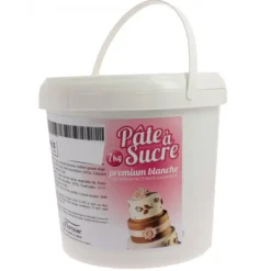 Pâte à Sucre PREMIUM Blanche - Seau de 5 kg