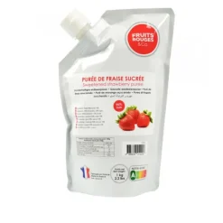 Purée de Fraise 1kg Fruits Rouges & Co