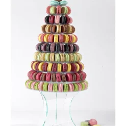 Pyramide à Macaron verticale 10 plateaux amovibles