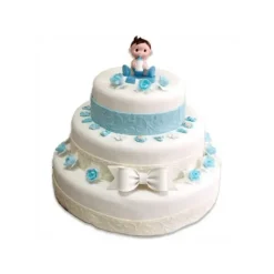 Ruban Pate à Sucre Bleu Arabesque 1,25 m x H 5 cm Patisdécor