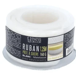 Ruban Pate à Sucre Matelassé 1,25 m x H 5 cm Patisdécor
