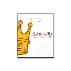 Sac à Galette Ingraissable 23x29cm Motif Couronne x100