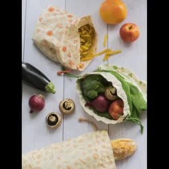 Sac à Pain Coton Bio Marron 65 x 20 cm Pebbly