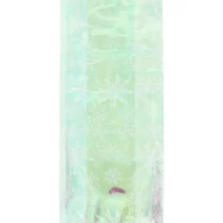 Sachet Bonbon Irisé Flocon de Neige 11 x 23,5 cm avec Attaches Sachet Wilton (x10)