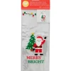 Sachet Bonbon Père Noël 11 x 23,5 cm avec Attaches Sachet Wilton (x20)