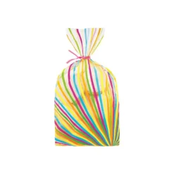 Sachets à Confiseries Lignes Multicolore x20 Wilton