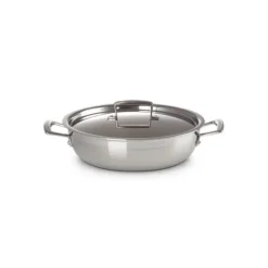 Sauteuse Provençale en Inox et Couvercle 30 cm Le Creuset