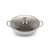 Sauteuse Provençale Inox Signature 30 cm et couvercle Le Creuset