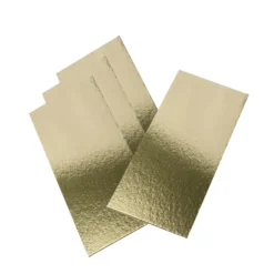 Semelle à Bûche 40x10cm Or Bord Droit (x50)