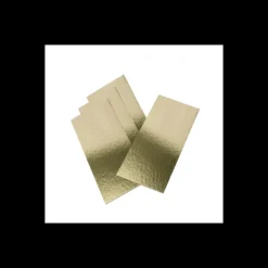 Semelle à Bûche 100x10cm Or Bords Droits (x50)