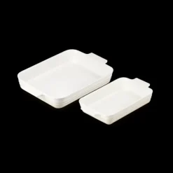 Set 2 Plats Rectangulaires Céramique Meringue Classique Le Creuset
