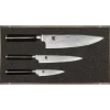 Set Couteau d'Office, Couteau Universel et Couteau de Chef Shun Classic Damas Kai
