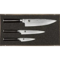 Set Couteau d'Office, Couteau Universel et Couteau de Chef Shun Classic Damas Kai