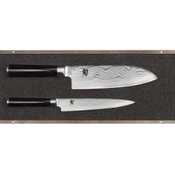 Set Couteau Santoku et Couteau Universel Shun Classic Damas Kai