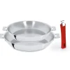 Set de 2 Poêles Inox avec Poignée Framboise Mutine Amovible Cristel