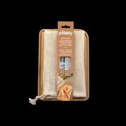 Set Planche à Découper Bambou 4 Pièces Pebbly