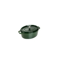STAUB Cocotte Fonte Ovale 29 cm Vert Basilic Majolique 4,2 L