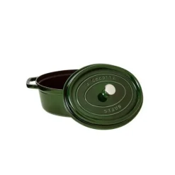 STAUB Cocotte Fonte Ovale 33 cm Vert Basilic Majolique 6,7 L