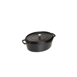 STAUB Cocotte Fonte Ovale 31 cm Noir Mat 5,5 L