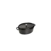 STAUB Cocotte Fonte Ovale 23 cm Noir Mat 2,35 L