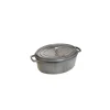 STAUB Cocotte Fonte Ovale 37 cm Gris Graphite 8 L