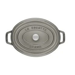 STAUB Cocotte Fonte Ovale 17 cm Gris Graphite 1 L