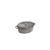 STAUB Cocotte Fonte Ovale 29 cm Gris Graphite 4,2 L