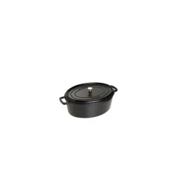 STAUB Cocotte Fonte Ovale 15 cm Noir Mat 0,6 L