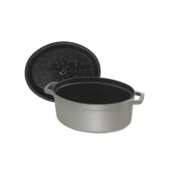 STAUB Cocotte Fonte Ovale 15 cm Gris Graphite 0,6 L