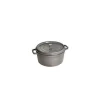 STAUB Cocotte Fonte Ronde 14 cm Gris Graphite 0,8 L